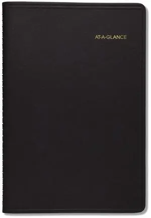At-A-Glance Daily Appointment Book with 30-Minute Appointments 8x5 White 2026