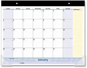 AT-A-GLANCE® QuickNotes® 2026 Monthly Desk Pad Calendar, Standard, 21 3/4" x 17"