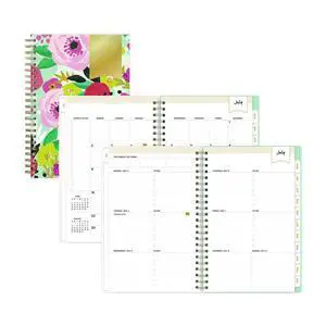 Day Designer "Secret Garden Mint" Academic Year Weekly/Monthly Notes Planner 8 x 5 12-Month July to June: 2025-2026 BLS137900