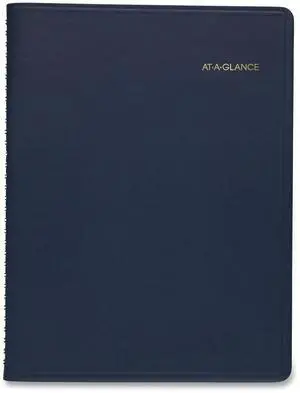 AT-A-GLANCE® 2026 Weekly Appointment Book Planner, Navy, Large, 8 1/4" x 11"