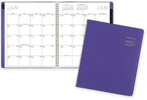 Contemporary Monthly Planner 11.38 x 9.63 Purple 12-Month 2026 70250X14