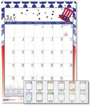 House of Doolittle Seasonal Academic Wall Calendar 12x16.5 2025-2026 3395