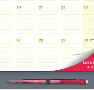 Blueline Fridge Planner Magnetized Monthly Calendar 14 x 13.5 2025-2026 C174110A