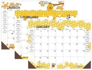 House of Doolittle Recycled Honeycomb Desk Pad 2026 Calendar 18.5x13 1566