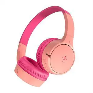 Belkin SoundForm Mini Wireless On-Ear Headphones for Kids Pink AUD001BTPKV3