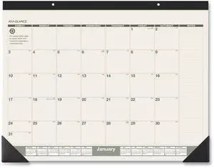 AT-A-GLANCE® 2026 Recycled Monthly Desk Pad Calendar, Standard, 22" x 17"