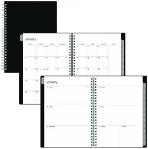 Enterprise Weekly/Monthly Notes Planner 8.63" x 5.88" Black Cover 12-Month Jan to Dec: 2026 BLS131793 Enterprise Weekly/Monthly Notes Planner 8.63" x 5.88" Black Cover 12-Month Jan to Dec: 2026 BLS131793