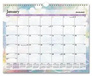 AT-A-GLANCE® Dreams 2026 Monthly Wall Calendar, Medium, 15" x 12"