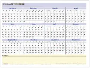 At-A-Glance QuickNotes Mini Erasable Wall Planner 16x12 2026 PM550B28