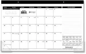 AT-A-GLANCE® 2026 Monthly Desk Pad Calendar, Compact, 17 3/4" x 11"