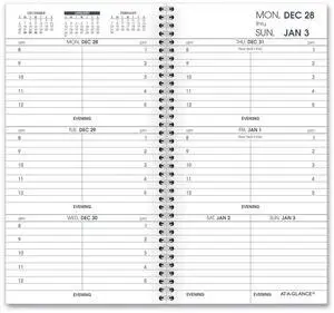 At-A-Glance Weekly Appointment Book Refill 6 1/4 x 3 1/4 2026 7090410