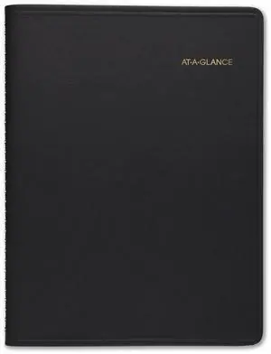 At-A-Glance Weekly Appointment Book Ruled Hourly Appts 8.75 x 6 7/8 Black 2026