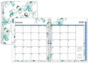 Blue Sky Lindley Frosted Monthly Tabbed Pad Planner 8x10 2026 BLS101582