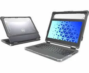 MAXCases Extreme Shell-FL for Dell 3100/3110/3120 Chromebook 2:1 Convertible 11.6" Grey DLESFL3121GRY
