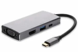 AddOn Docking Station USB-C 3.1 Male to 1X USB-C/1X HDMI/1x USB-A Female