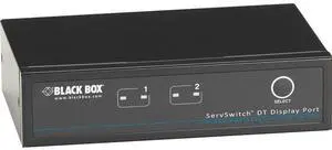 Black Box ServSwitch KVM Switch DT DisplayPort with USB and Audio KV9702A