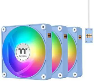 Thermaltake CT140 EX ARGB Sync PC Cooling Fan Hydrangea Blue, 3-Pack