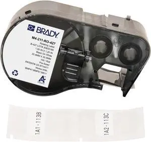 LABELS WITH RIBBON, ROTATING, FOR M4 M5 PRINTERS - 1.2 X 1 LABELS WITH RIBBON, ROTATING, FOR M4 M5 PRINTERS - 1.2 X 1