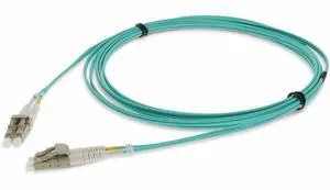 AddOn 5m LC to LC Aqua OM4 Duplex LSZH Fiber Patch Cable