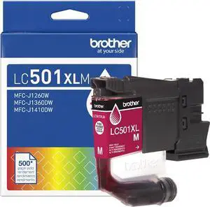 Brother LC501XLM High Yield Magenta Ink Cartridge 1260, 1360, and 1410 Printers