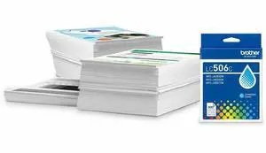 Brother Genuine LC506C Standard Yield Cyan Ink Cartridge