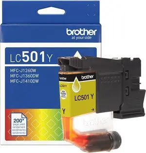 Brother Genuine LC501Y Standard Yield Yellow Ink Cartridge