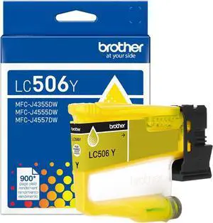 Brother Genuine LC506Y Standard Yield Yellow Ink Cartridge