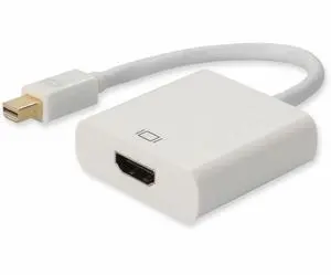 AddOn 5-Pack of Mini-DisplayPort 1.1 Male to HDMI 1.3 Female White Adapters For Resolution Up to 2560x1600 WQXGA