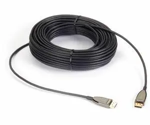 Black Box DisplayPort 1.4 Active Optical Cable AOC 8K60 32.4 Gbps 30-m 98.4-ft. Black Box DisplayPort 1.4 Active Optical Cable AOC 8K60 32.4 Gbps 30-m 98.4-ft.