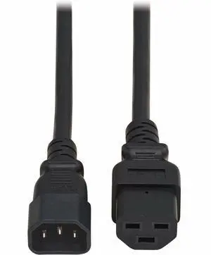 Eaton Tripp Lite Series Power Cord C14 to C21 Heavy-Duty 15A 250V 14 AWG 2.5 ft. 0.76 m Black P0372P5