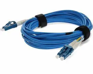 AddOn 7m LC to LC Blue OS2 Duplex OFNR Riser-Rated SMF Fiber Patch Cable
