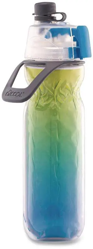 Elite Mist 'N Sip Plastic Double-Wall Insulated Water Bottle 20 oz Ombre Blue HMLDP07OMB