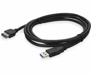 AddOn 2m USB 3.0 A Male to Male Black Cable USB3EXTAA2MMF