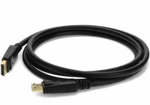 AddOn 2ft DisplayPort Cable M/M Resolution Up to 4K UHD Black DISPLAYPORT2F