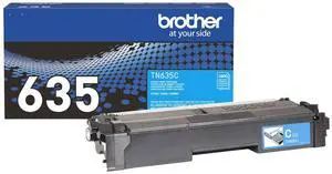 Brother TN635C Original Standard Yield Laser Toner Cartridge Cyan 1 Pack
