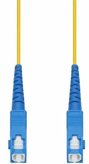 AddOn 2m SC to SC Yellow OS2 Simplex OFNR Riser-Rated SMF Fiber Patch Cable