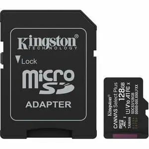 Kingston Canvas Select Plus 128 GB Class 10/UHS-I U1 V10 microSDXC 1 SDCS3128GB