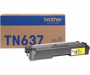 Brother TN637Y Original Ultra High Yield Laser Toner Cartridge Yellow Pack