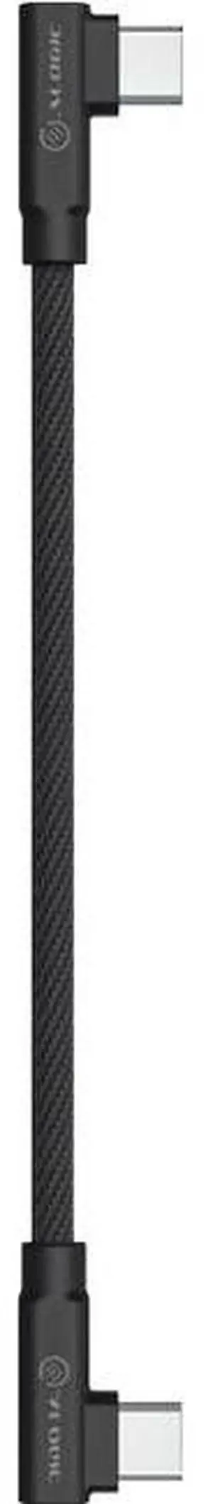 Alogic Elements Pro Right-Angle USB-C to Right Angle USB-C Cable ELPCCRA025BK