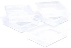 Storage Tray Flat 1.69 gal 10.65" x 13.17" x 2.96" Translucent 5/Pack 62565U05C