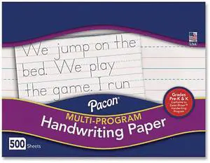 Pacon Multi-Program Picture Story Paper 1/2" One-Sided 8.5 x 11 500/Pack 2693