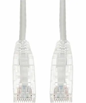 AddOn 4ft White CAT 6 Slim PVC Ethernet Cable Snagless Clear-Claw RJ-45 M/M