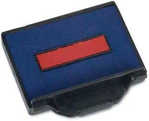 T5430 Professional Replacement Ink Pad for Trodat Custom Self-Inking Stamps 1" x 1.63" Blue/Red P5430BR