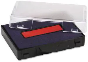 T5440 Professional Replacement Ink Pad for Trodat Custom Self-Inking Stamps 1.13" x 2" Blue/Red P5440BR