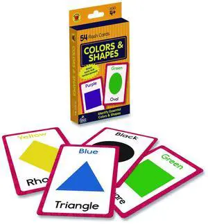 Colors and Shapes Flash Cards Grades Pre-K to 1 3.25" x 5.25" Assorted Colors 54 Cards 0769646891