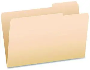 Standard Manila File Folders 1/3-Cut Tabs: Left Position Legal Size Manila 100/Box 753131