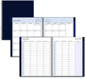 Passages Weekly Appointment Book and Monthly Planner 11 x 8.5 Navy Cover 12-Month Jan to Dec: 2026 148658