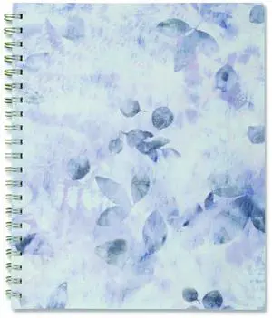 Dewdrop Academic Weekly Monthly Planner, Watercolor Floral, Blue/Gray/Purple Cover, 12-Month (July to June): 2025 to 2026