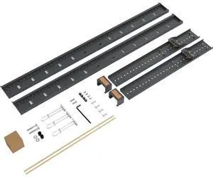 Heckler Design Mounting Rail Kit for Display Wall Mount Black Gray Heckler Design Mounting Rail Kit for Display Wall Mount Black Gray