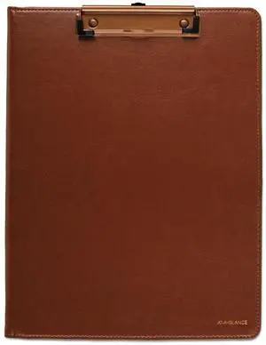 At-A-Glance Signature Collection Monthly Clipfolio 11x8.5 Distressed Brown 2026